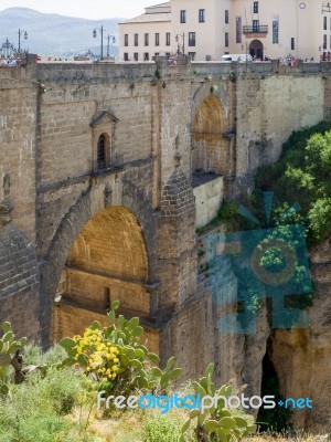 Ronda, Andalucia/spain - May 8 : View Of The New Bridge In Ronda… Stock Photo