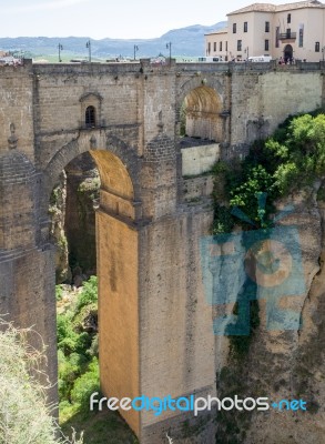 Ronda, Andalucia/spain - May 8 : View Of The New Bridge In Ronda… Stock Photo