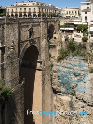 Ronda, Andalucia/spain - May 8 : View Of The New Bridge In Ronda… Stock Photo