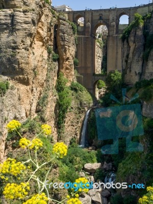 Ronda, Andalucia/spain - May 8 : View Of The New Bridge In Ronda… Stock Photo