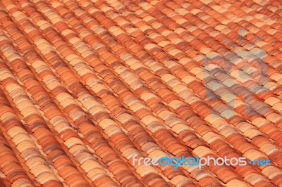 Roof Tiles Stock Photo