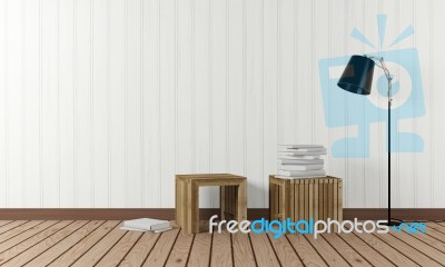 Room Interior In Minimalist Style Stock Image