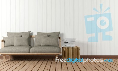 Room Interior In Minimalist Style Stock Image