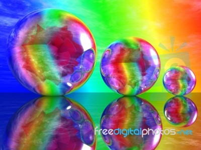 Rose In A Bubble Stock Image