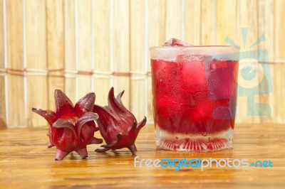 Roselle Juice Stock Photo