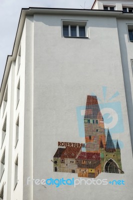 Roterturm Strasse Sign In Vienna Stock Photo