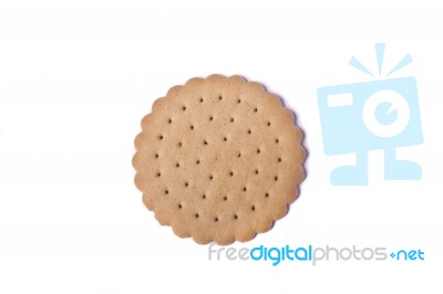 Round Biscuit Stock Photo