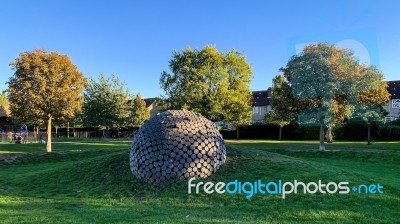 Round Object Limeharbour London Stock Photo