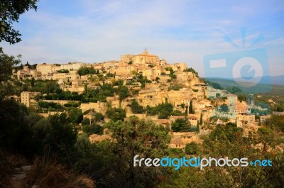 Roussillon France View Of The City Stock Photo