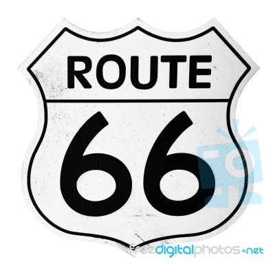 Route 66 Sign Stock Photo