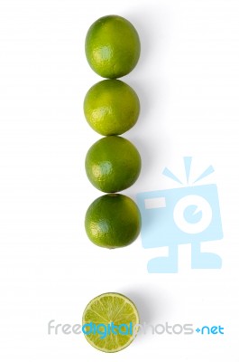 Row Of Limes Stock Photo