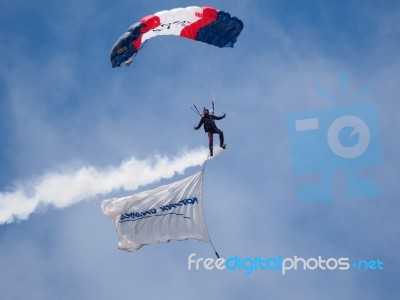 Royal Navy Parachute Team Stock Photo