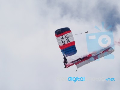 Royal Navy Parachute Team Stock Photo