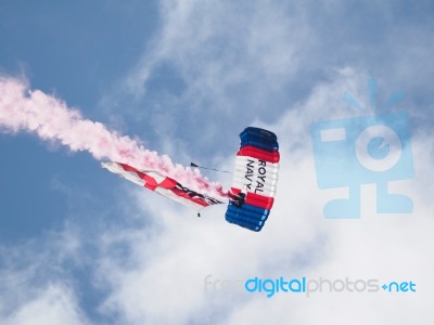 Royal Navy Parachute Team Stock Photo