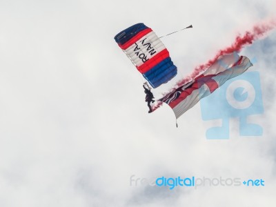 Royal Navy Parachute Team Stock Photo