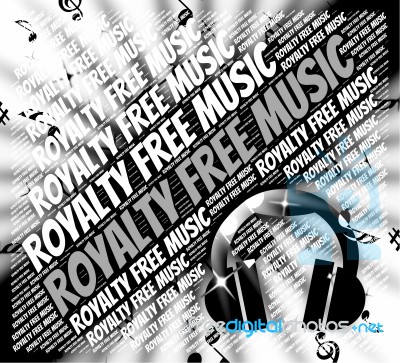 Royalty Free Music Means Sound Track And Rf Stock Image