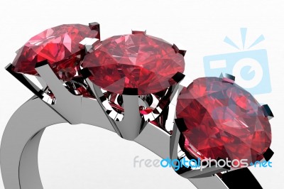 Ruby Ring Stock Image