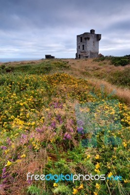 Ruins Of Old Castle In Crookhaven Stock Photo