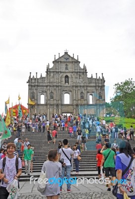 Ruins Of St. Paul's Cathedral Stock Photo