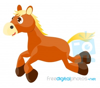 Running Horse Stock Image