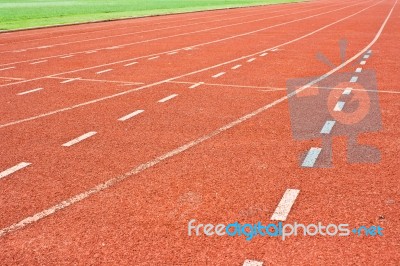 Running Track Stock Photo