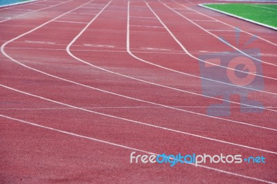 Running Track Stock Photo