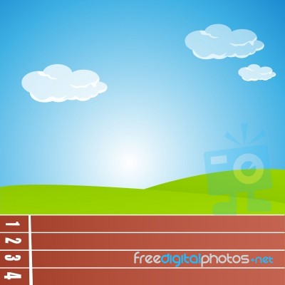 Running Track Stock Image