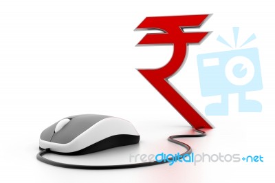 Rupees Symbol Stock Image