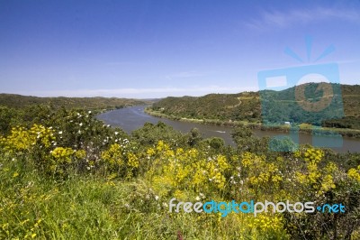 Rural Countryside Algarve View Stock Photo