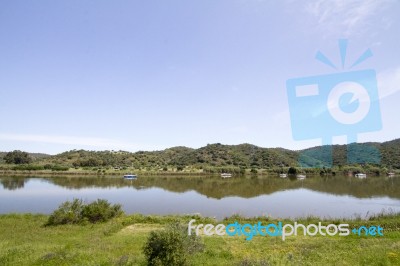 Rural Countryside Algarve View Stock Photo