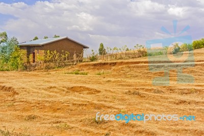 Rural Landscape In Ethiopia Stock Photo