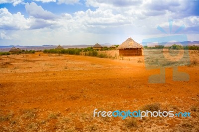 Rural Landscape In Ethiopia Stock Photo