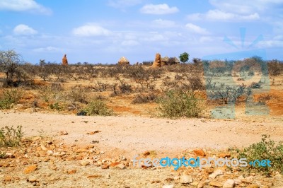 Rural Landscape In Ethiopia Stock Photo