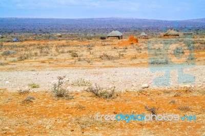 Rural Landscape In Ethiopia Stock Photo