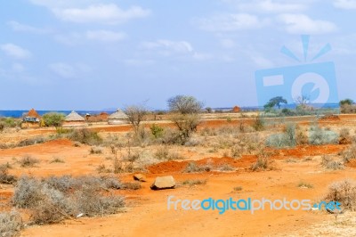 Rural Landscape In Ethiopia Stock Photo