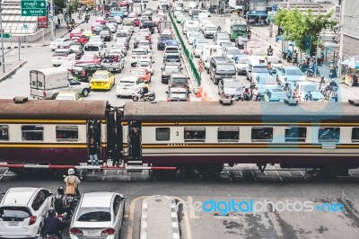 Rush Hour In Bangkok Stock Photo