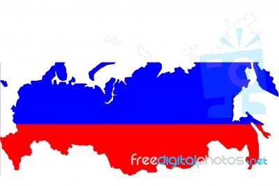 Russia Map Stock Image