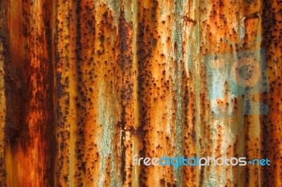 Rust On Surface Of Iron Plate Stock Photo