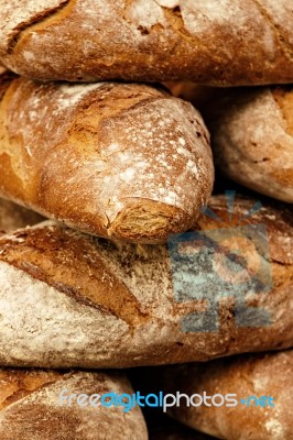 Rustic Bread Stock Photo