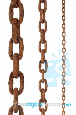 Rusty Chains Stock Photo