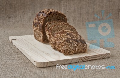 Rye Bread And Cereals Stock Photo