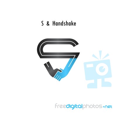 S- Letter Icon Abstract Logo Design  Template.b Stock Image