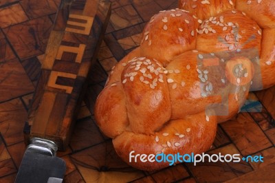 Sabbath Bread Stock Photo