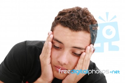 Sad Teenager Stock Photo