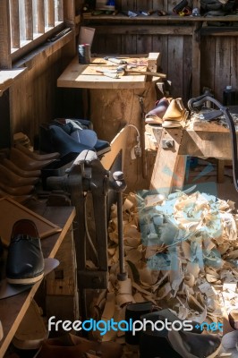 Saddler's Workshop At St Fagans National History Museum Stock Photo