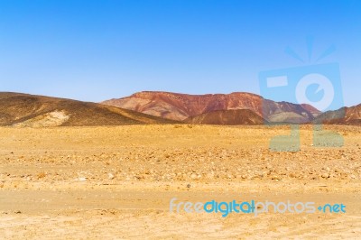 Sahara Desert Landscape In Sudan Near Wadi Halfa Stock Photo