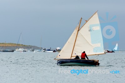 Sailing In The Torridge And Taw Estuary Stock Photo