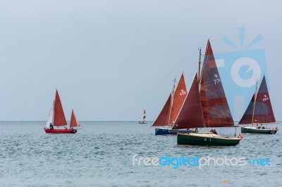 Sailing In The Torridge And Taw Estuary Stock Photo