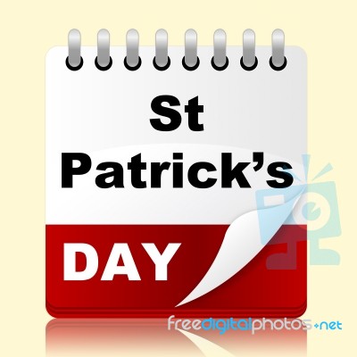 Saint Patricks Day Means Date St And Irish Stock Image