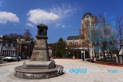 Sakaimachi Street In Otaru Stock Photo